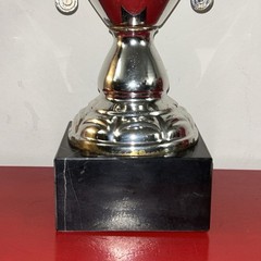 GENUINE METAL EUROPA GAMES TROPHY CUP – METAL ON MARBLE BASE – 16″ TALL