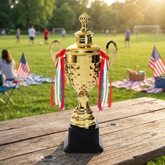 Fasmov Large Trophy Cup – 14.5 Inch Gold Trophy