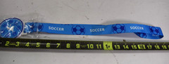 Youth Soccer YMCA Blue Rubber League Team Medals with Neck Ribbon 20 Pack