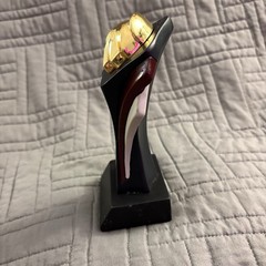 Eagle Head Trophy American Red, White & Blue Stars Award Statue Decor – Blank