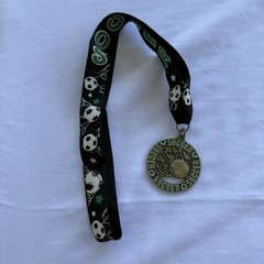 Crown Soccer Medal Lanyard Neck Ribbon Award