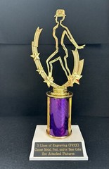 Jazz Dancer Trophy With 3” Post. (Please See All Photos)