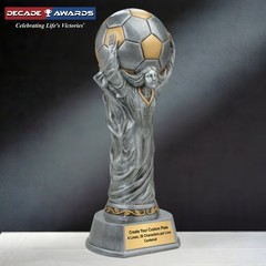 Custom Engraved Soccer Trophy – Personalized World Class Soccer Award – 12 Inch
