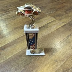 HCAC 5th Annual 4th of July Car Show Trophy 2003 Gold Top Blue Column White Base