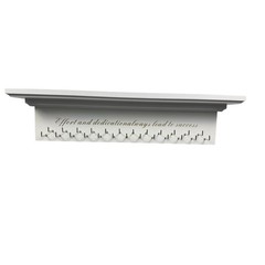 Trophy Medal Holder White Display Shelf Hanger Wall Hook 25 Hook Lighted Wood