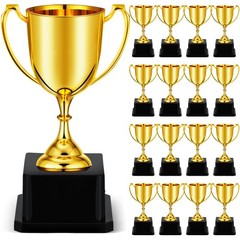 18 Pcs Ecation 7″ Gold Trophy Award Cups for Employee Coworker Recognition