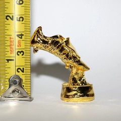 Alloy model Mini Golden Boot Trophy~4cm high