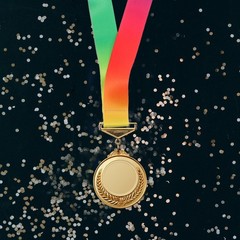 4Pcs Durable Award Medal Ribbon Lanyards for Graduation Party and Sports Events