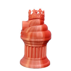 King Poop Emoji Trophy – Award/Gift – 6″ White/Red King Poop Emoji – Znet3D