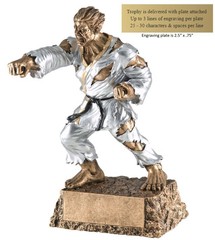 MONSTER Karate / Martial Arts Trophy (MR-769) by DECADE AWARDS