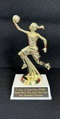 Female Basketball Layup Trophy. (Please See All Photos)