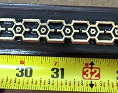 TS Lot of 10 Hollow Black Gold Trophy Columns Award Riser Parts 36″
