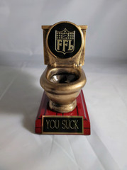Fantasy Football Super Bowl Combo Armchair Quarterback and Toilet Bowl