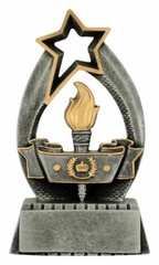 STARLIGHT VICTORY TORCH TROPHY RESIN AWARD 6 1/2″ FREE ENGRAVING PERSONALIZED