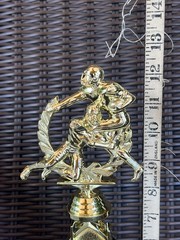 Set of 12 Football Trophies heavy Marble Base Engravable