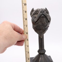 Vintage American Bully Best Female Trophy Bulldog 9.5″ Resin on Marble Base Dog
