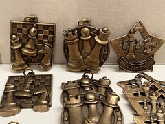 36 ~ 2-2 1/4″ Metal Award Medals, Pendants for Ribbons, Chess Trophies