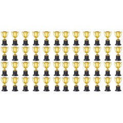 Bulk Mini Trophies – Gold-Plated 4in, 48-Pack