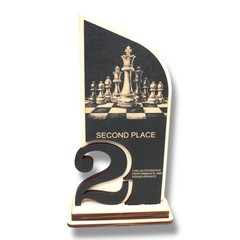 Trophy Award – CUSTOM – Chess – 1st 2nd 3rd Place – 9×5 Inches
