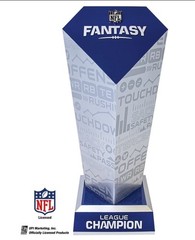 Official NFL Fantasy Football Trophy Acrylic Plaque 18 Inch Tall New in Box