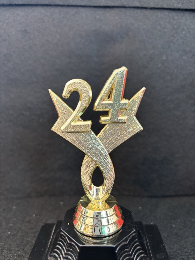 3” Year 24 Date Ribbon Trim For Trophies, Pack Of 10. (Base Not Included)