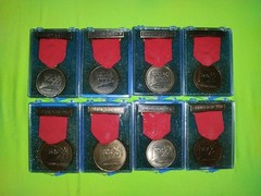 TAC Connecticut Red Ribbons & Medals Lot of 8 with Storage Cases