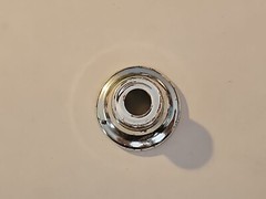 Silver Metal Trophy Topper Riser Round 1″