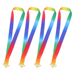 4Pcs Fabric Medal Neck Ribbons Durable Sport Ribbon Lanyards for Ceremony