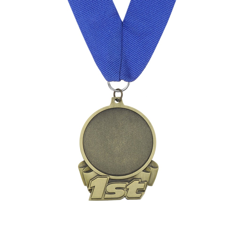 Award Medal, 1st Prize Winner Award Medal with Ribbon, Gold