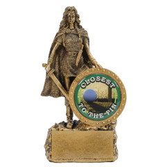 Closest to the Pin Female Champion Trophy – Custom Engraved Woman Warrior Award
