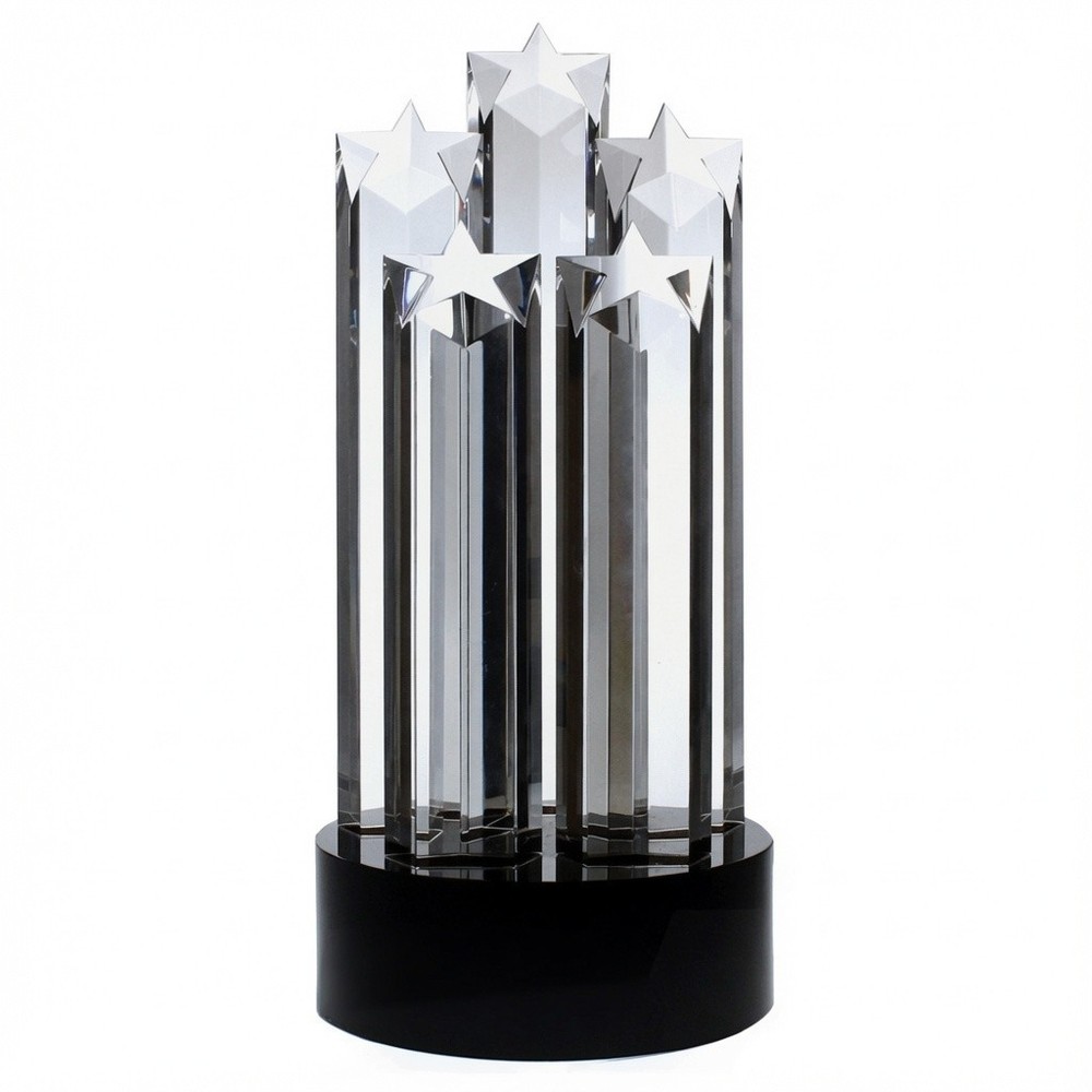 Five Star Crystal Tower Award – Free Shipping & Deluxe Gift Box – Weighs 18 lbs!