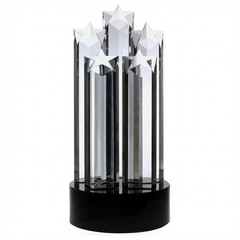 Five Star Crystal Tower Award – Free Shipping & Deluxe Gift Box – Weighs 18 lbs!