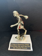 4 3/4” Female Bowling Figure. (Please See All Photos)