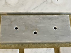 LOT of 13 Vintage White Carrara Italy Marble Trophy Base VARIOUS SIZES Repurpose