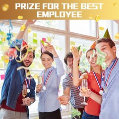 Sasylvia 120 Pcs Gold Silver Bronze Prizes Award Medals Winner Medals For