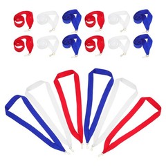 30Pcs Reusable Award Medal Neck Ribbons Blue Elegant Design for Competitions