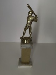 VINTAGE 1987 Sacred Heart McMillan 1st LITTLE LEAGUE BASEBALL TROPHY 12” TALL