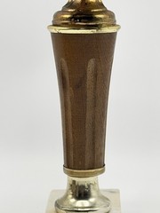 Vintage Brass Jeep Trophy with Wood and Marble Base – Made By GLALY