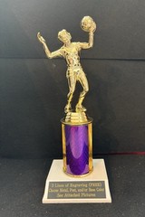 5 3/4” Female Volleyball Trophy With 3” Post. (Please See All Photos)