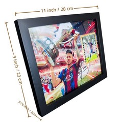 Xekamlzi Football Photo Frame – Capturing The Iconic Moment 11″L x 9″W, Black