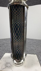 Vintage 17” Large Golf Trophy Marble& Metal Art Deco Golfing 1975