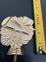 ONE NEW Cheerleading trophy topper About 4″