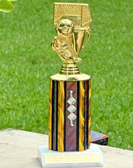 11″ Soccer Trophy -MVP-Best Striker-Champion- Marble- Engraved & Shipped Free