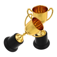 2 Pcs Art Plastic Trophy Award Trophies Blank Academic Achievement Crowns