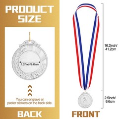 Sasylvia 120 Pcs Gold Silver Bronze Prizes Award Medals Winner Medals For
