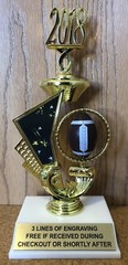 8″ FANTASY FOOTBALL TROPHY – EASY ASSEMBLY REQUIRED