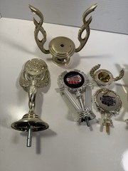 Trophy Toppers Vintage Plastic Lot of 7 Figures Various Sizes