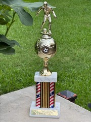 Soccer Trophy 15.5″ Champion-MVP -Top Scorer Golden Boot -Engrave & Ship Free