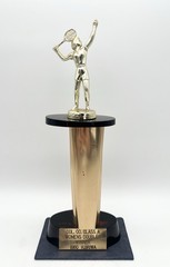 Vintage 1960 Columbia County Class A Womens Doubles Winner Helen Briwa Tennis