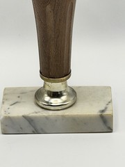 Vintage Brass Jeep Trophy with Wood and Marble Base – Made By GLALY